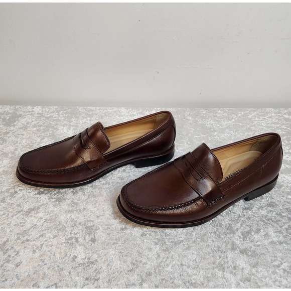 NWT Johnston & Murphy Mens Ainsworth PN Mohagany Shoes-Size 9W - Picture 7 of 11